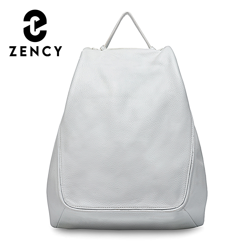 Leather Work Backpack - Zency 女性 100% 本革盗難防止バックパック大容量バッグ旅行通勤シンプルなレディース ShouldeSatchel ナップザック