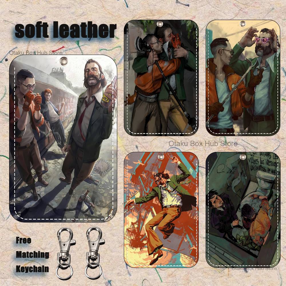 Leatherwork Keychain - ゲーム D-Disco E-Elysiums ホルダー キーホルダー 銀行用