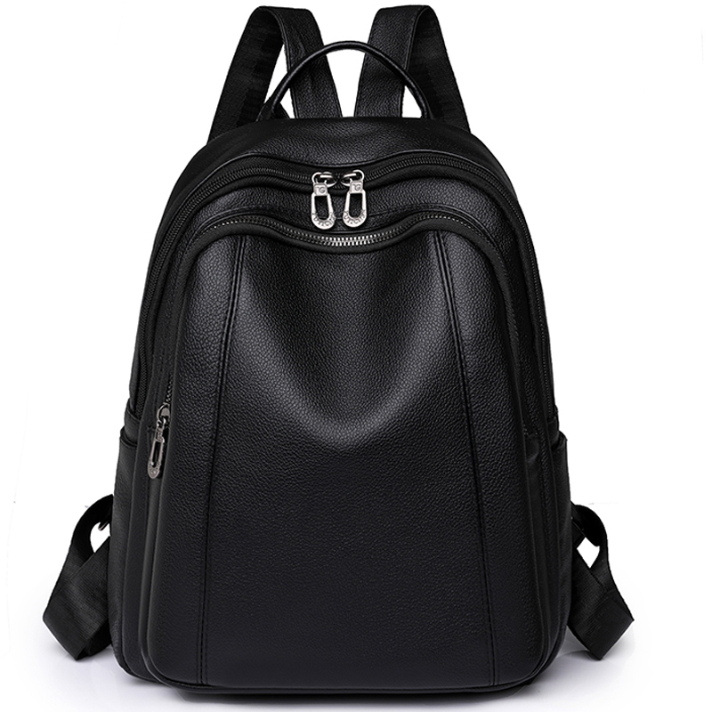 Leather Work Backpack - 高品質の革のバックパック女性の大容量バックパック財布女性ヴィンテージバッグスクールバッグ旅行 Bagpack レディースランドセル
