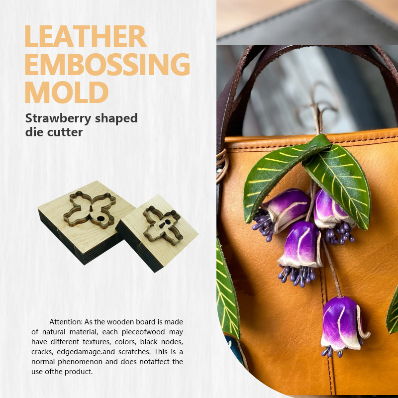 Leatherwork Flowers - 大小のベルフラワーレザーナイフ型、革工芸用の便利で簡単な切断テンプレート