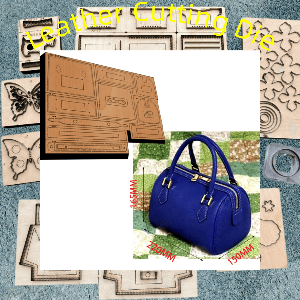Leatherwork Flowers - 木製カッティングダイハンドバッグ＆ウォレット型XF145、DIY手作りレザークラフトパンチツール、ほとんどの手動ダイカットに対応