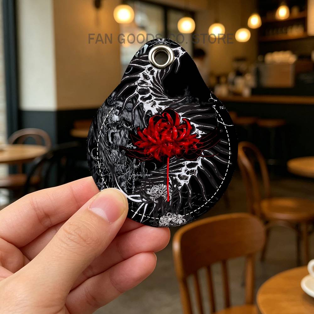 日本 T-東京レッドスパイダーリリー G-グールホルダー キ - Leatherwork Keychain のレビューと価格