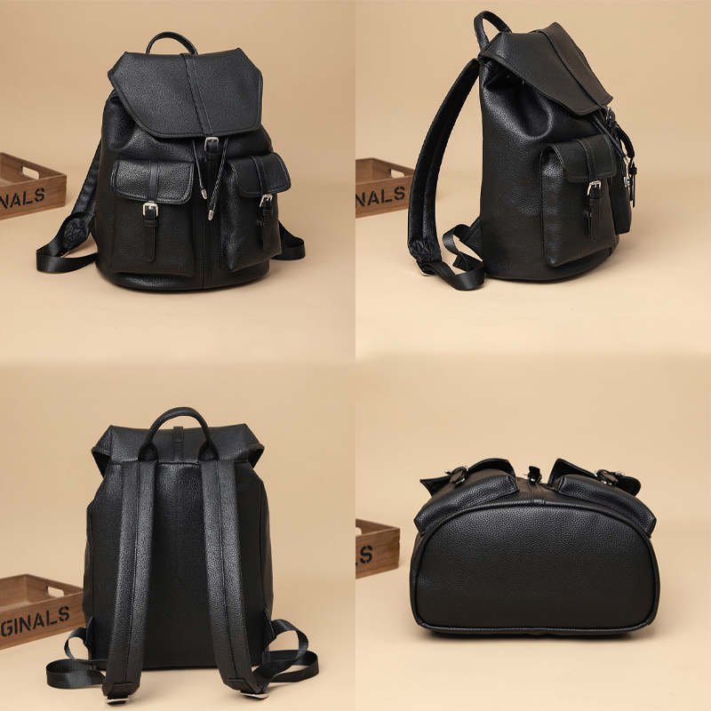 2025年 高級ソフトPUレザーバックパック レディース 大 - Leather Work Rucksack のレビューと価格