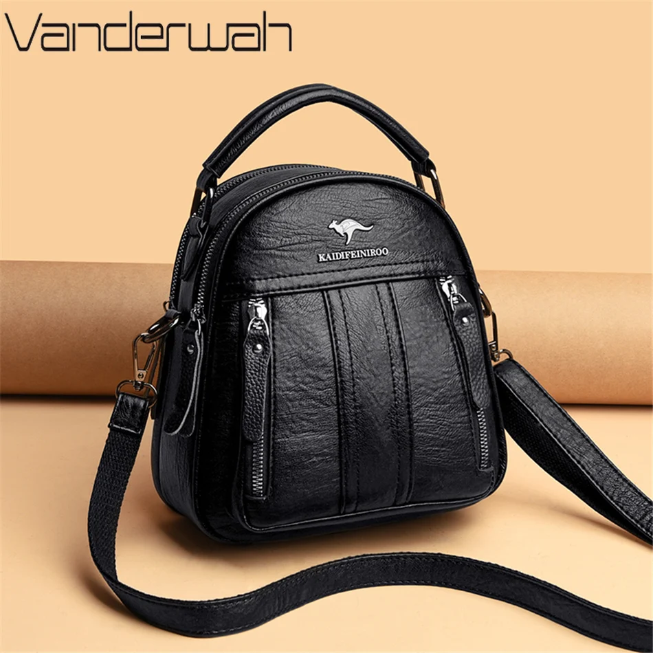 女性用4 in 1レザーバックパック,多機能ショルダーバッグ - Leather Work Backpack のレビューと価格