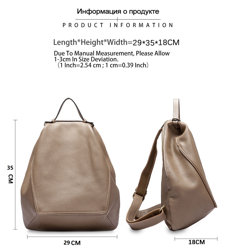 Zency 女性 100% 本革盗難防止バックパック大容量バ - Leather Work Backpack のレビューと価格