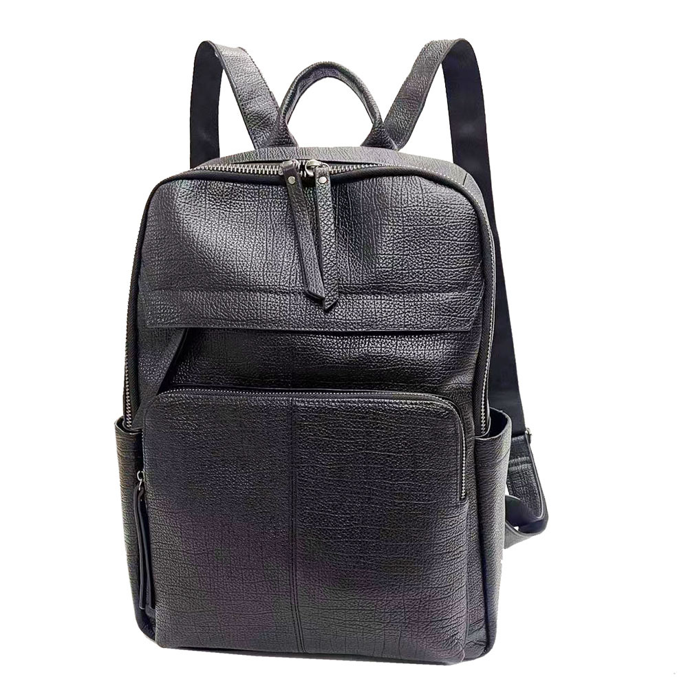 大型男性用本革トラベルバックパック ブラック牛革製ノートパソ - Leather Work Rucksack のレビューと価格
