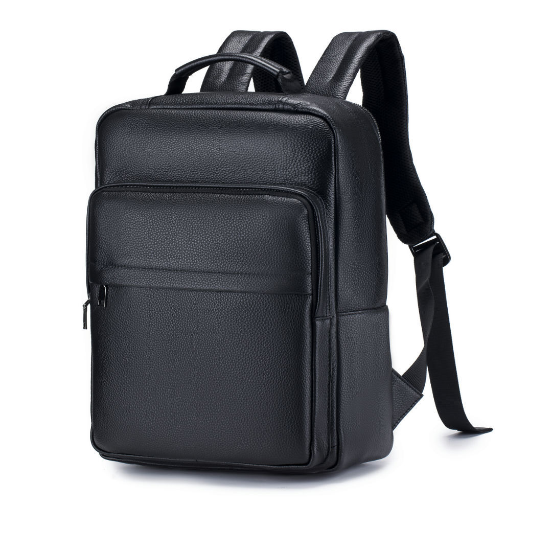 男性用本革トラベルバックパック ブラック牛革製 ラップトップ - Leather Work Rucksack のレビューと価格