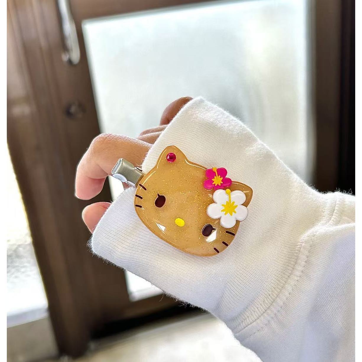 ファッションサンリオサマーハワイアンブラックレザーキティヘア - Leatherwork Pony のレビューと価格