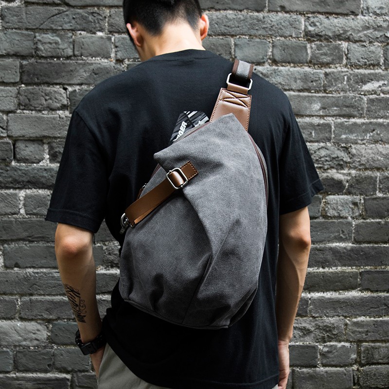 MTE ELAN 大容量レトロキャンバススリングバッグ男性革 - Leather Work Backpack のレビューと価格