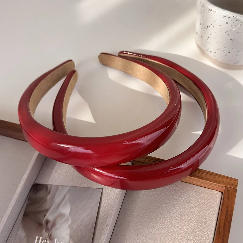 クリスマスヘアアクセサリーファッション赤光沢のある革スポンジ - Leatherwork Pony のレビューと価格