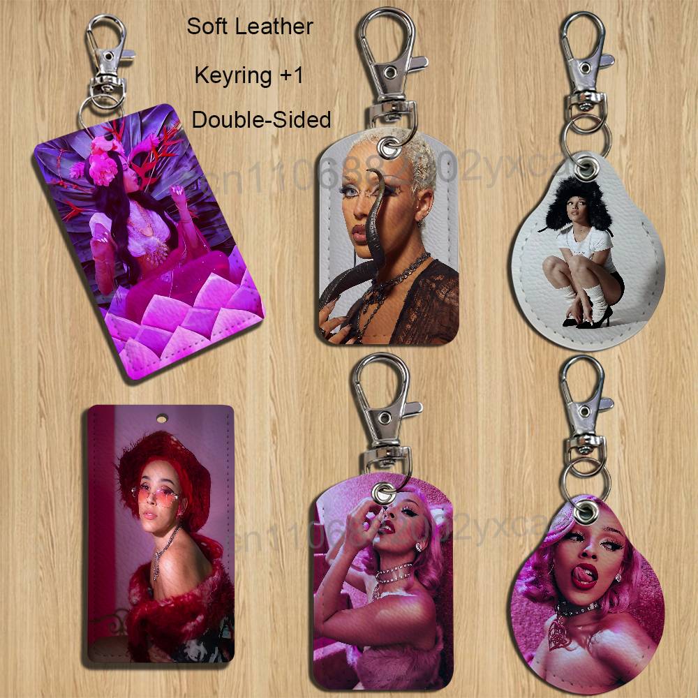 アートソーハイレッドドージャキャットホルダー、銀行、ビジネス - Leatherwork Keychain のレビューと価格