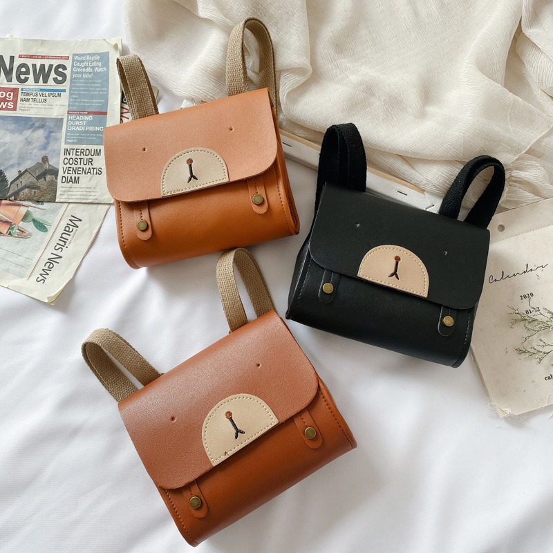 キッズリュック 2026 春夏新作 可愛いクマ柄 カジュアル - Leather Work Backpack のレビューと価格