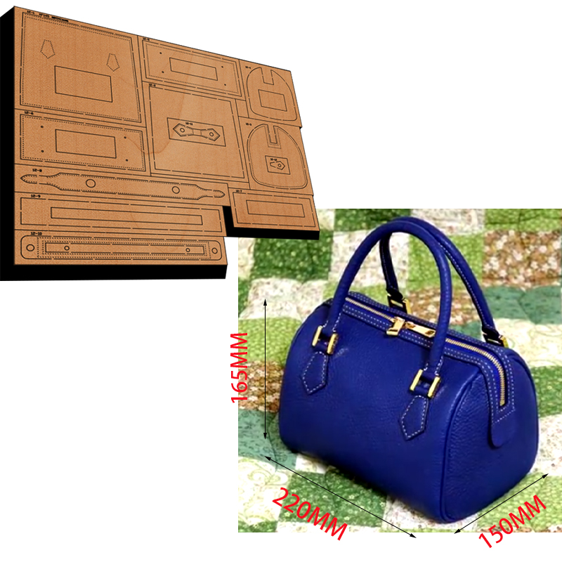 木製カッティングダイハンドバッグ＆ウォレット型XF145、D - Leatherwork Flowers のレビューと価格