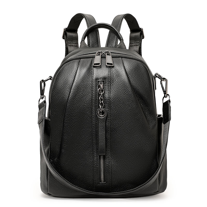 本物の牛革製盗難防止バックパック、取り外し可能なショルダース - Leather Work Rucksack のレビューと価格