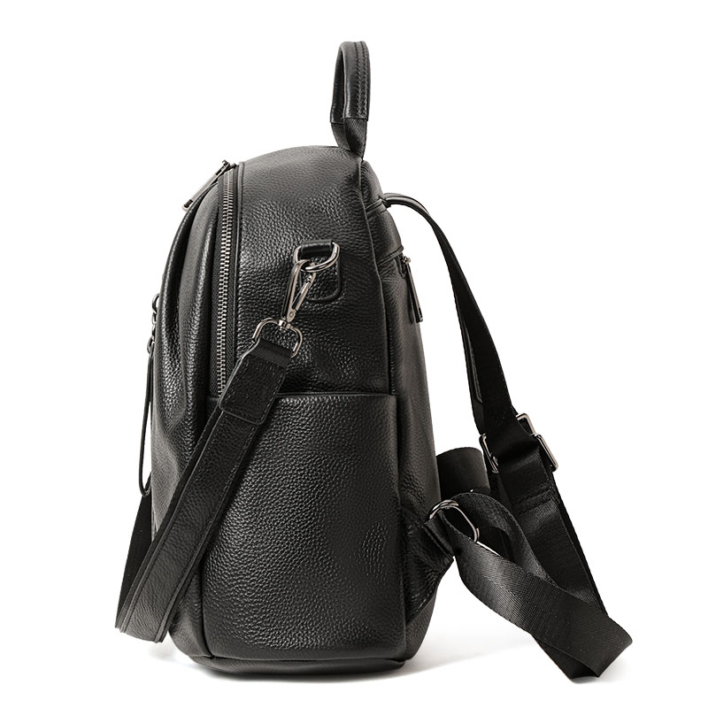 本物の牛革製盗難防止バックパック、取り外し可能なショルダース - Leather Work Rucksack のレビューと価格