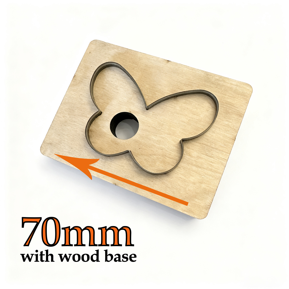 20mm-100mm 蝶形スチールルールダイカット、革用スチ - Leatherwork Flowers のレビューと価格