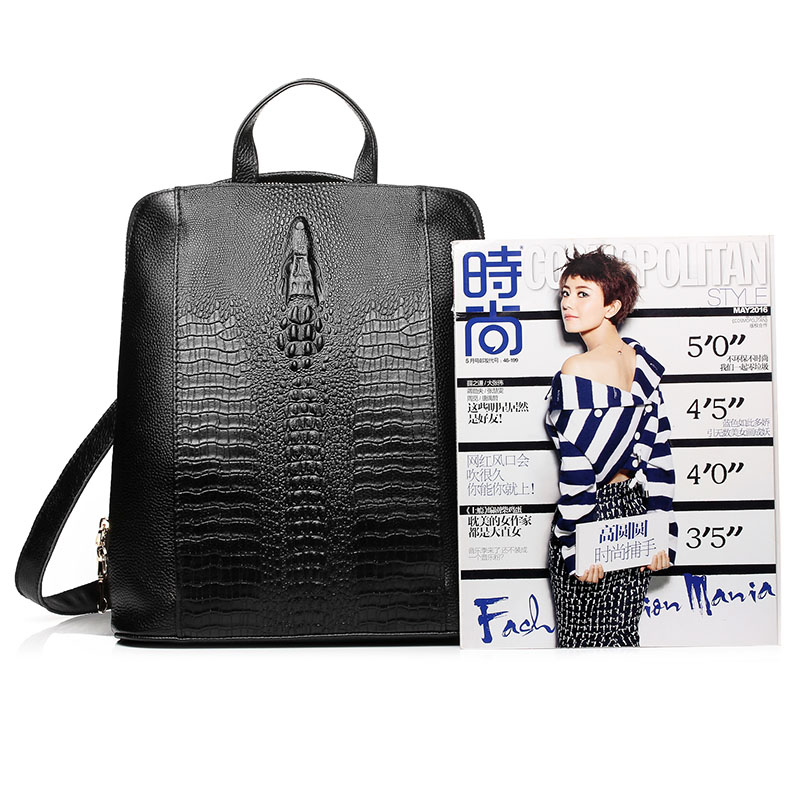 Zency レディース クロコダイルレザー バックパック 1 - Leather Work Backpack のレビューと価格